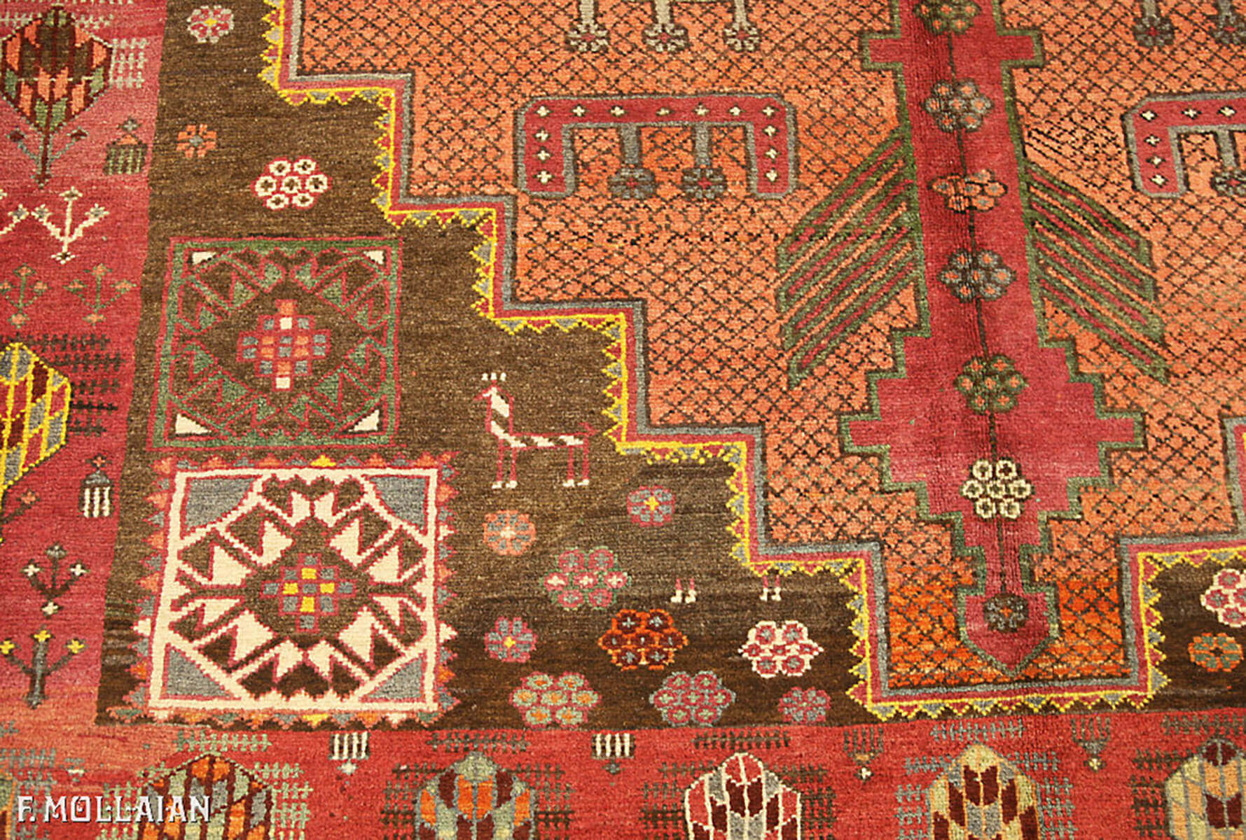 Semi-Antique Caucasian Shirvan Gallery Carpet n°:23220072